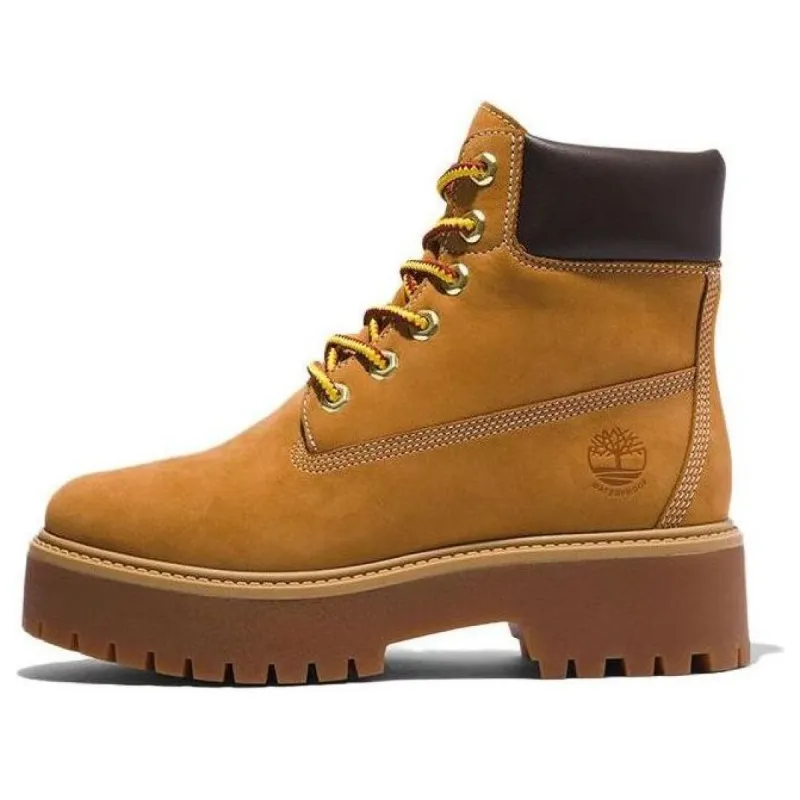 (WMNS) Timberland Stone Steet 6 Inch Premium Platform Waterproof Boots 'Wheat Nubuck' A5RJD sold by KicksCrew