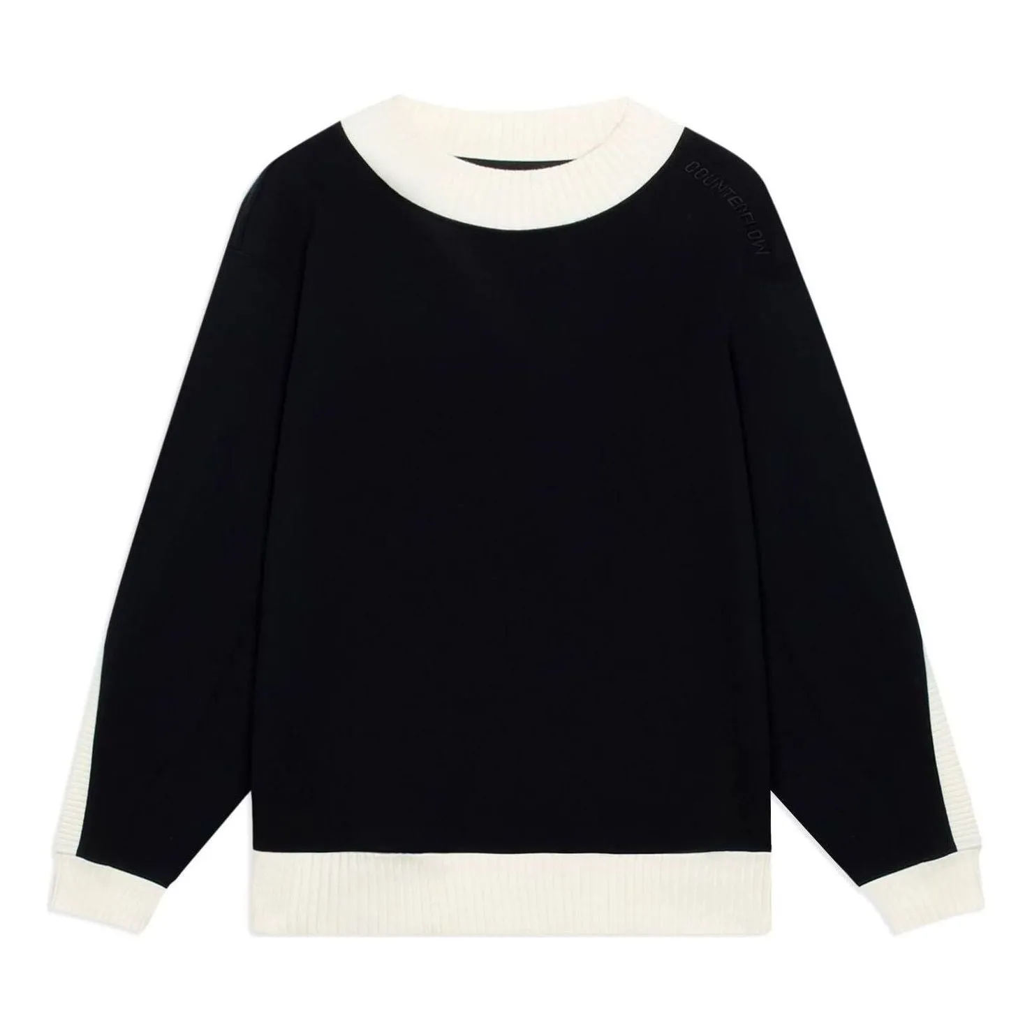 Li-Ning Counterflow Embroidered Logo Sweater 'Black White' AWDSI85-2 sold by KicksCrew