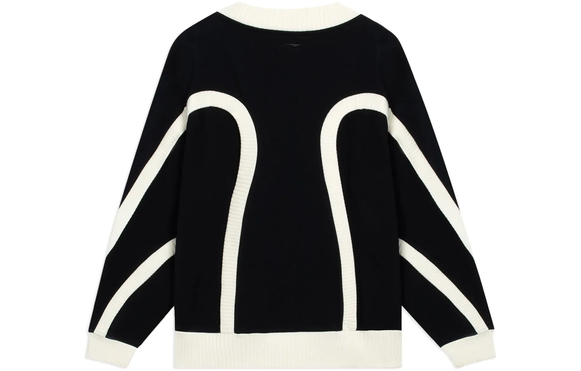 Li-Ning Counterflow Embroidered Logo Sweater 'Black White' AWDSI85-2 sold by KicksCrew product image thumbnail 2