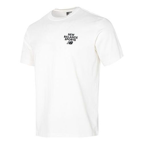 New Balance Logo Print Tee 'White' 5ED12093-IV sold by KicksCrew