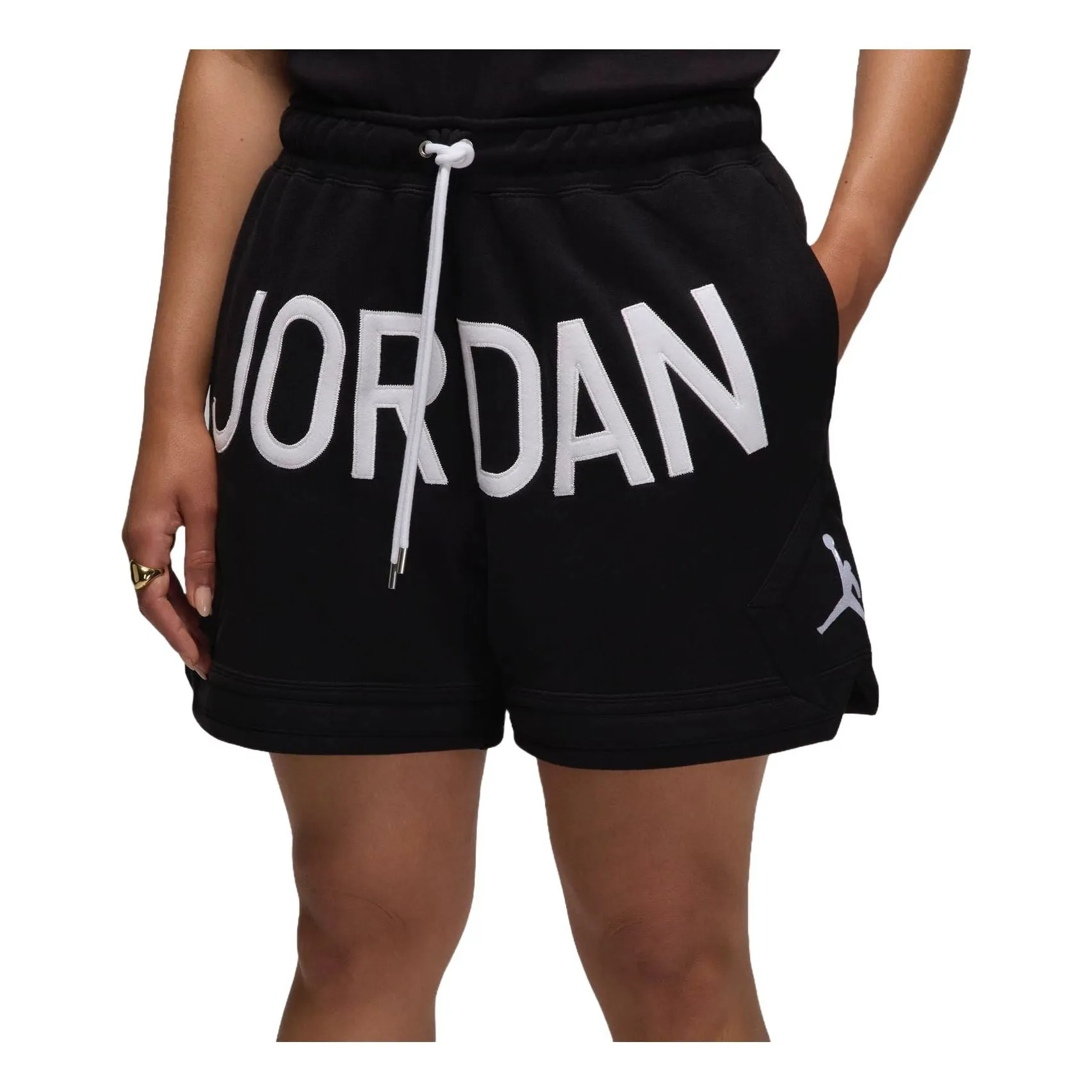 Air Jordan x Nina Chanel Abney Shorts Asia Sizing 'Black White' HF1651-010 sold by KicksCrew
