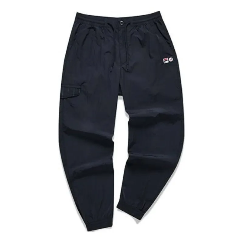 FILA FUSION x staple Embroidered Logo Loose Fit Woven Pants 'Navy' T11M134801F-NV sold by KicksCrew