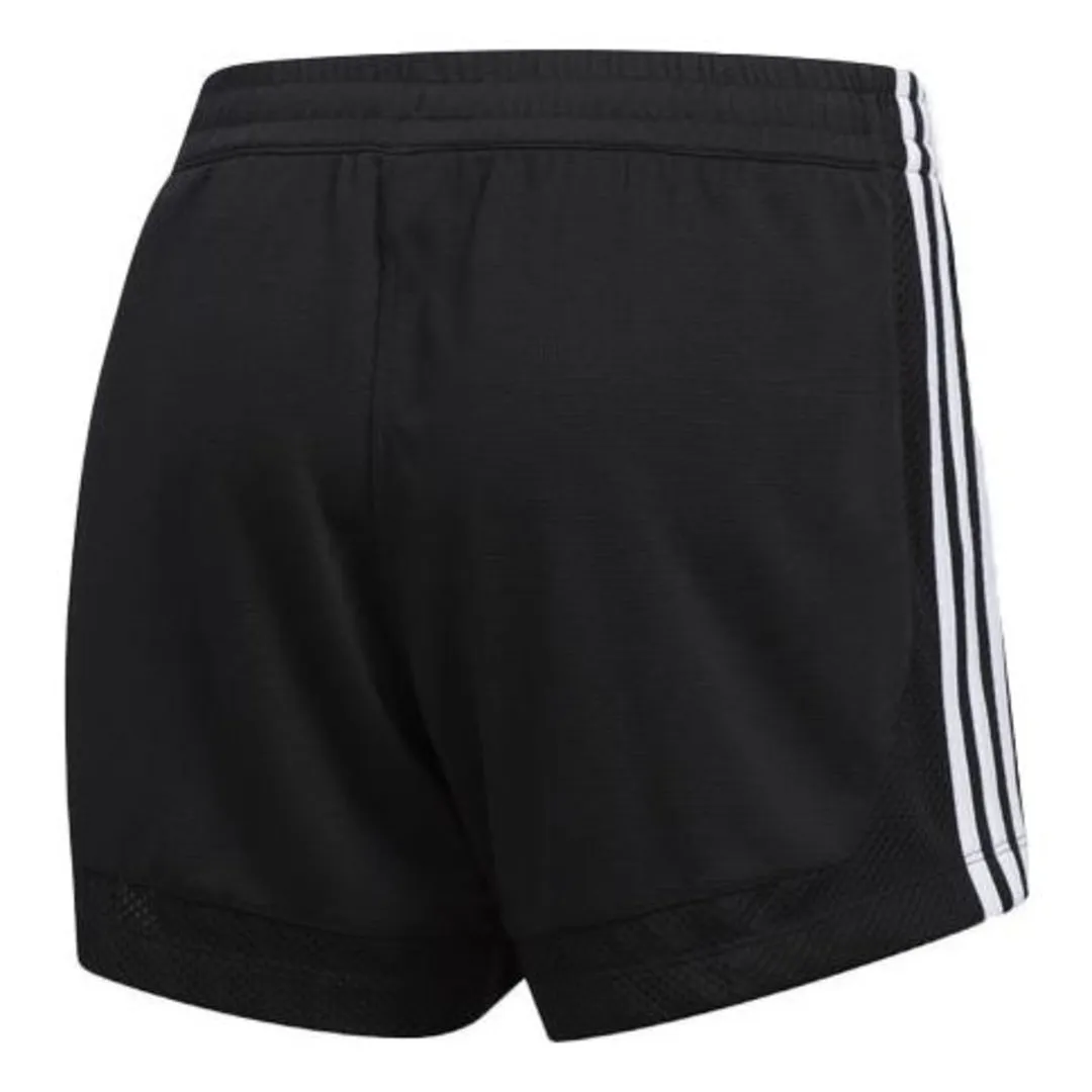 (WMNS) adidas 3-Stripes 5-Inch Mesh Shorts 'Black White' EB3894 sold by KicksCrew product image thumbnail 2