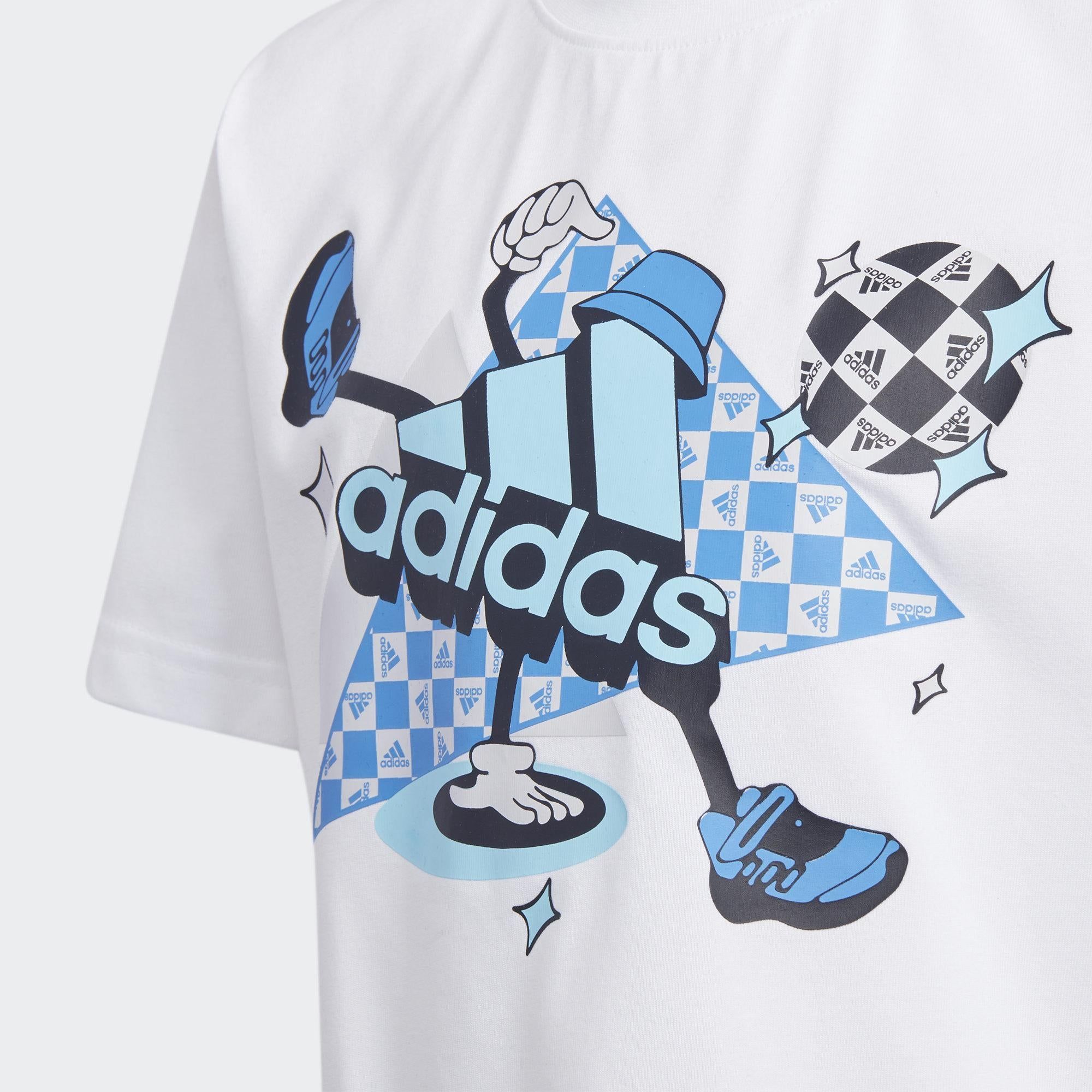 (PS) adidas Football Logo T-Shirt 'White' HM5194 sold by KicksCrew product image thumbnail 2