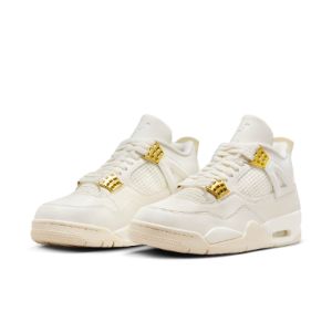 (WMNS) Air Jordan 4 Retro 'Metallic Gold' AQ9129-170 sold by KicksCrew