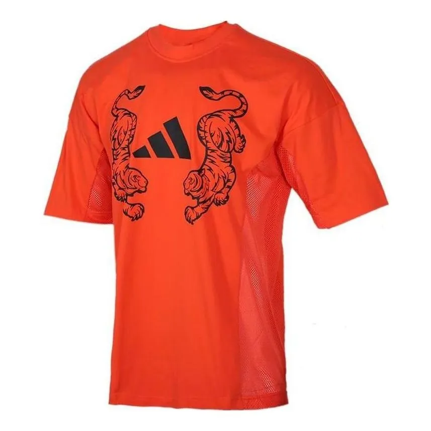adidas Graphic T-Shirt 'Orange Black' FL7751 sold by KicksCrew
