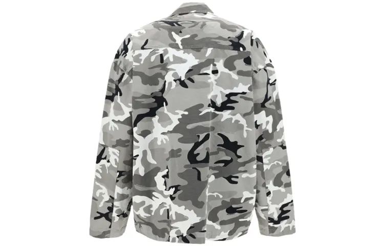 Balenciaga Camouflage Printed Shirt 'Grey' 681008TLL721262 sold by KicksCrew product image thumbnail 2