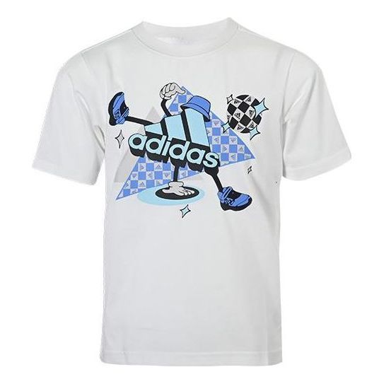 (PS) adidas Football Logo T-Shirt 'White' HM5194 sold by KicksCrew