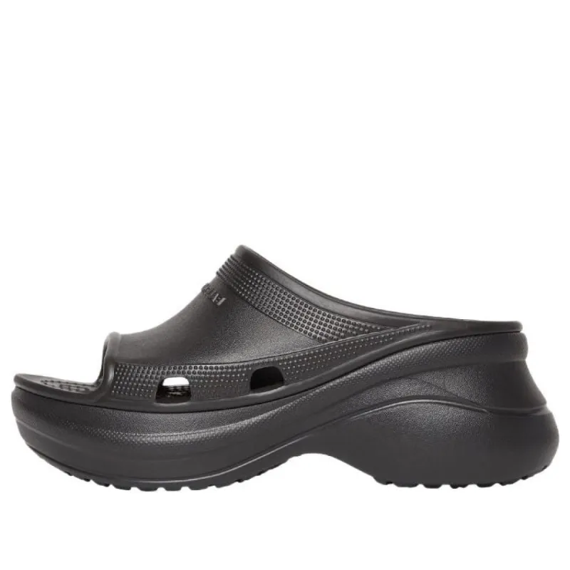 Balenciaga Crocs Pool Slide Sandals 'Black' 677386W1S8E1000 sold by KicksCrew