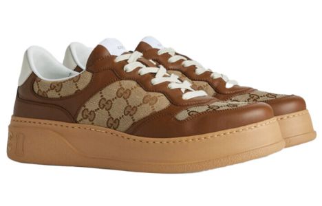 GUCCI GG Sneaker 'GG Beige Ebony' 675840-UPG20-2866 sold by KicksCrew