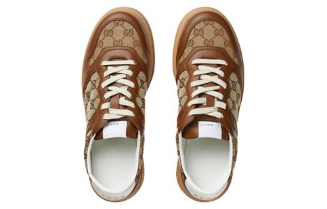 GUCCI GG Sneaker 'GG Beige Ebony' 675840-UPG20-2866 sold by KicksCrew