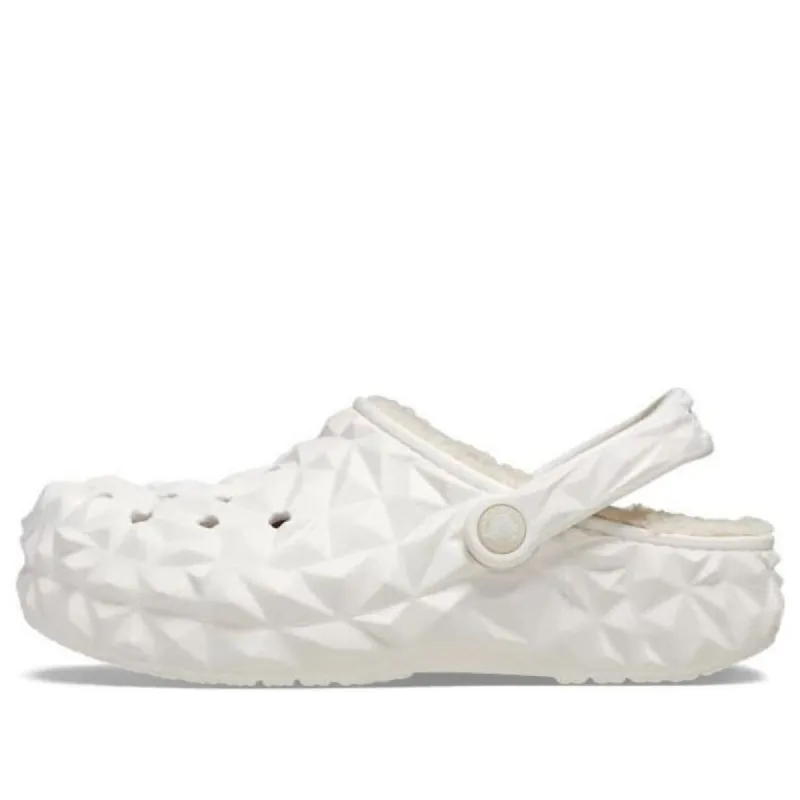 Crocs Classic Lined Geometric Clogs 'White' 210069-100 sold by KicksCrew
