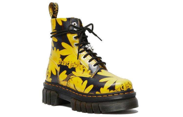 (WMNS) Dr. Martens Audrick x Heaven By Marc Jacobs Daisy Platform Boots 'Black Yellow' 27513032 sold by KicksCrew product image thumbnail 3