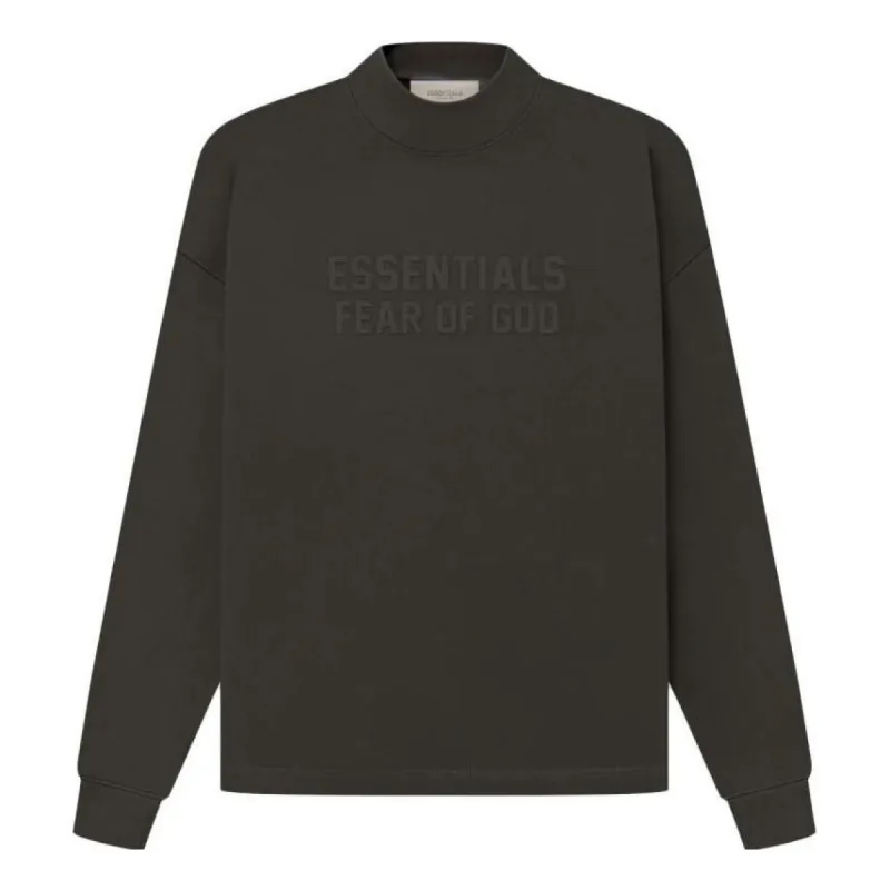 Fear of God Essentials SS23 Relaxed Crewneck Logo Sweater 'Off-Black' FOG-SS23-025 sold by KicksCrew