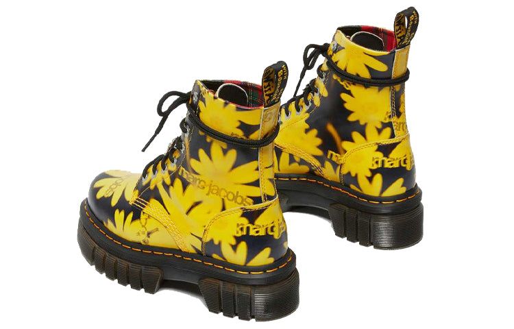 (WMNS) Dr. Martens Audrick x Heaven By Marc Jacobs Daisy Platform Boots 'Black Yellow' 27513032 sold by KicksCrew product image thumbnail 4