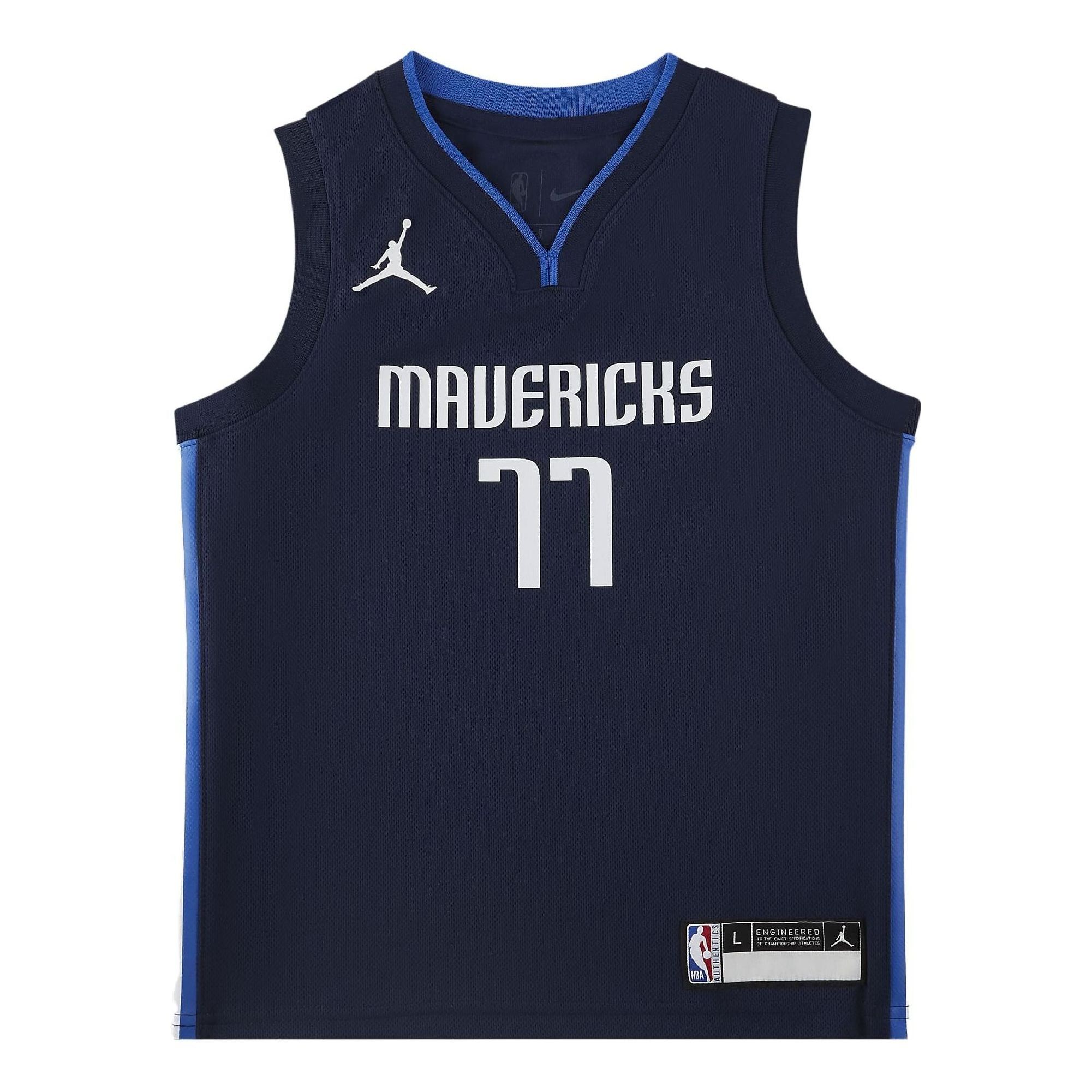 (GS) Air Jordan Dallas Mavericks Dirk Nowitzki Signed Jersey 'Navy' DR1056-419 sold by KicksCrew