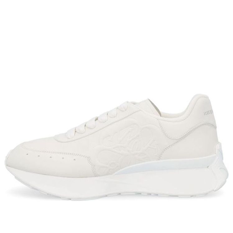 Alexander McQueen Sprint Runner Leather Sneakers 'Beige White' 688548WIC949000 sold by KicksCrew