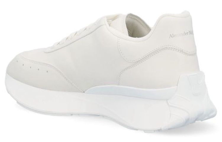Alexander McQueen Sprint Runner Leather Sneakers 'Beige White' 688548WIC949000 sold by KicksCrew product image thumbnail 3