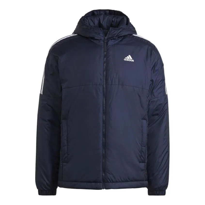 adidas Essentials Insulated Hooded Jacket 'Navy' GT9165 sold by KicksCrew