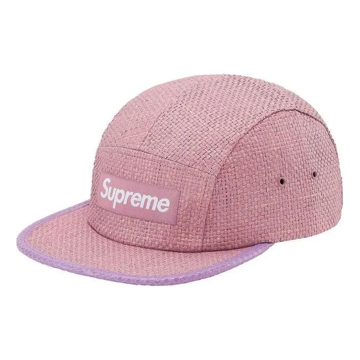 Supreme Raffia Camp Cap 'Pink' SUP-SS20-541 sold by KicksCrew