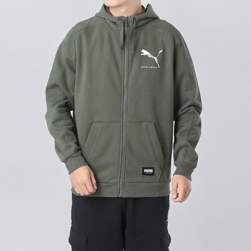 Puma Athletics Sportswear Jacket 'Green White' 586542-64 sold by KicksCrew product image thumbnail 2