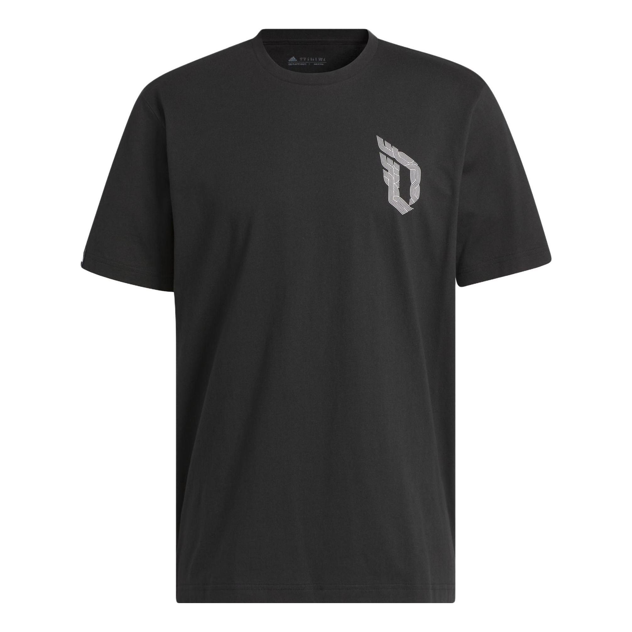 adidas Damian Lillard Graphic Tee 'Black' II7789 | Parallel