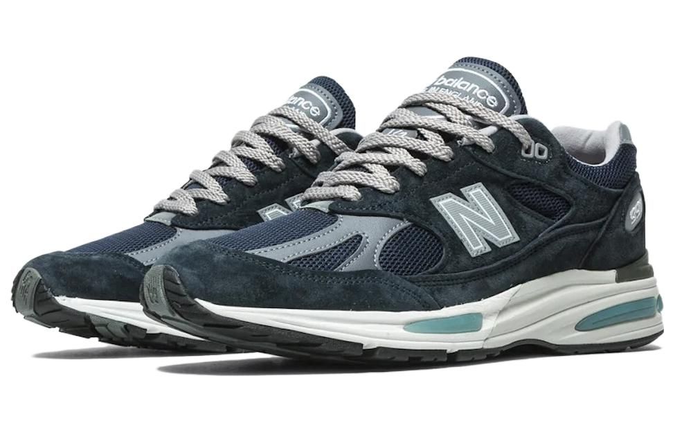 New Balance 991v2 Made in England 'Dark Navy' U991NV2 sold by KicksCrew product image thumbnail 3