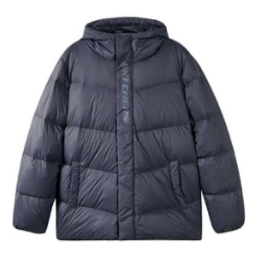 Skechers Hooded Leisure Down Jacket 'Black' L422U069-026R sold by KicksCrew