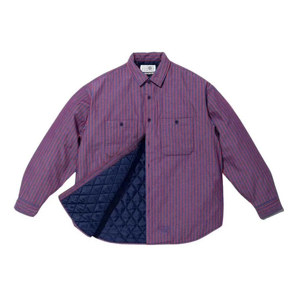 Supreme x MM6 Maison Margiela Padded Shirt 'Purple' SUP-SS24-117 sold by KicksCrew product image thumbnail 3