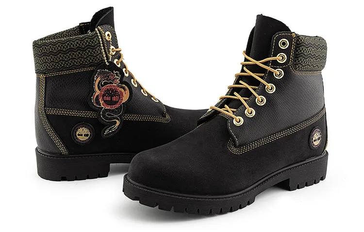 (WMNS) Timberland Lunar New Year 6 Inch Lace Up Boots 'Black Nubuck' A28MBW sold by KicksCrew product image thumbnail 5