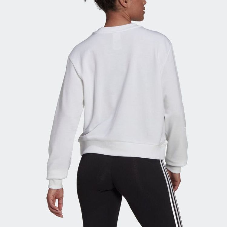 (WMNS) adidas Essentials Logo Loose Sweatshirt 'White' HD1783 sold by KicksCrew product image thumbnail 3