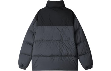 Skechers Fashion Logo Printed Down Jacket 'Black Grey' L423U106-00W5 sold by KicksCrew