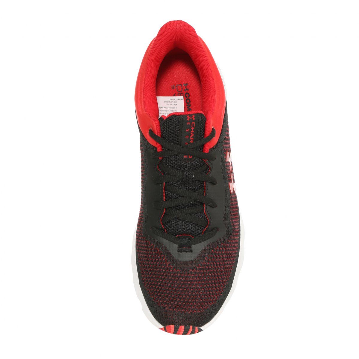 Under Armour Charged Escape 4 Knit Running Sneakers 'Black Red' 3026521-003 sold by KicksCrew product image thumbnail 4