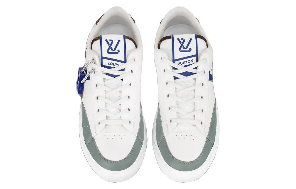 LOUIS VUITTON Charlie Sneakers 'White Green Blue' 1ABYVN sold by KicksCrew product image thumbnail 3