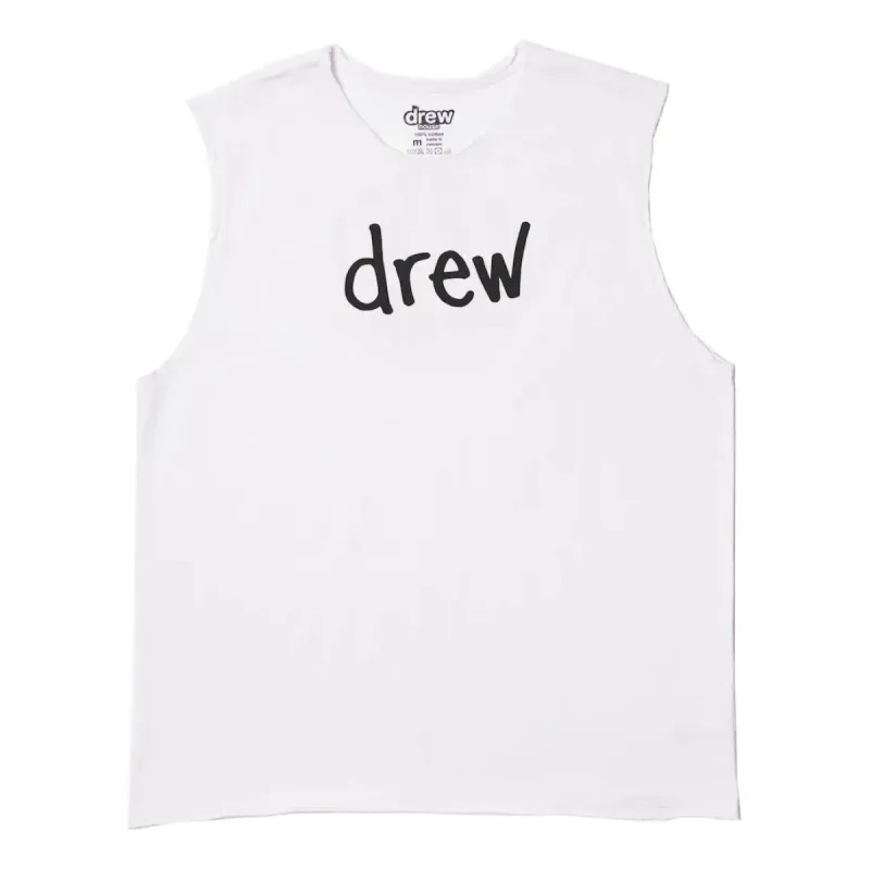 Drew House Scribble Mascot Sleveless T-shirt 'White' DR-FW21-021 sold by KicksCrew