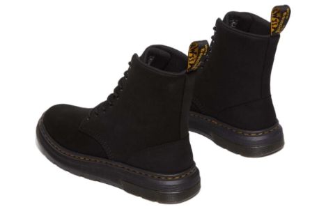 Dr.Martens Crewson Nubuck Leather Everyday Boots 'Black' 31225001 sold by KicksCrew
