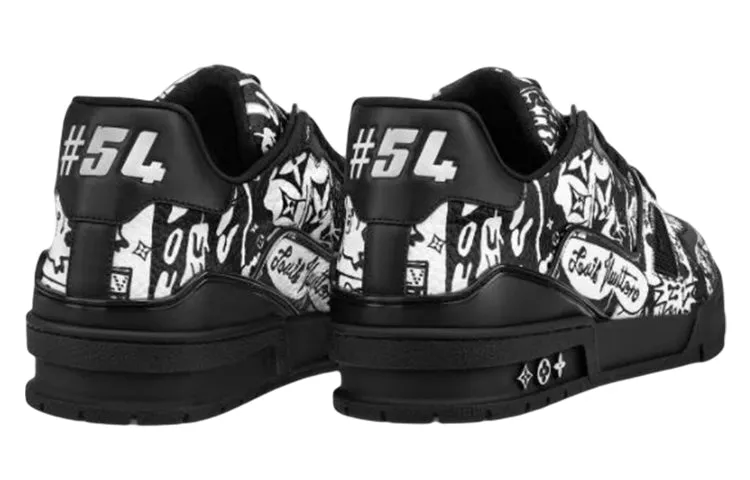 LOUIS VUITTON LV Trainer Sneakers 'Comic Black White' 1AB9WX sold by KicksCrew product image thumbnail 3