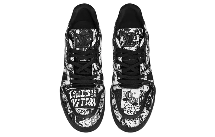LOUIS VUITTON LV Trainer Sneakers 'Comic Black White' 1AB9WX sold by KicksCrew product image thumbnail 2