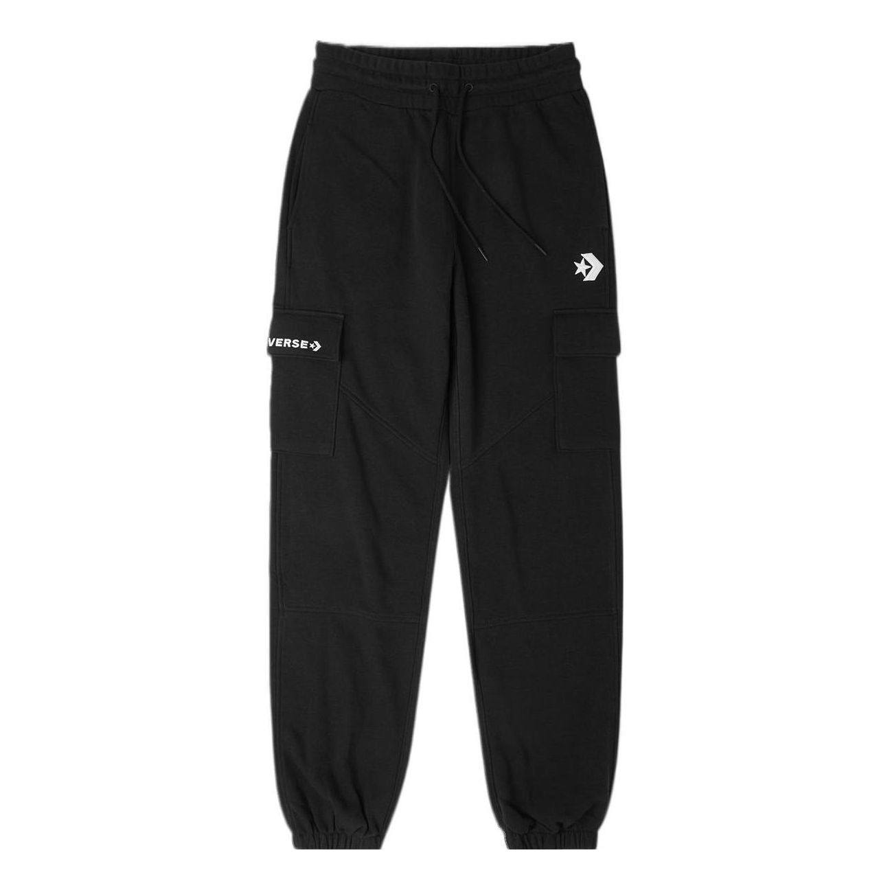 (WMNS) Converse Fashion Knit Logo Cargo Jogger 'Black' 10024529-A03 sold by KicksCrew