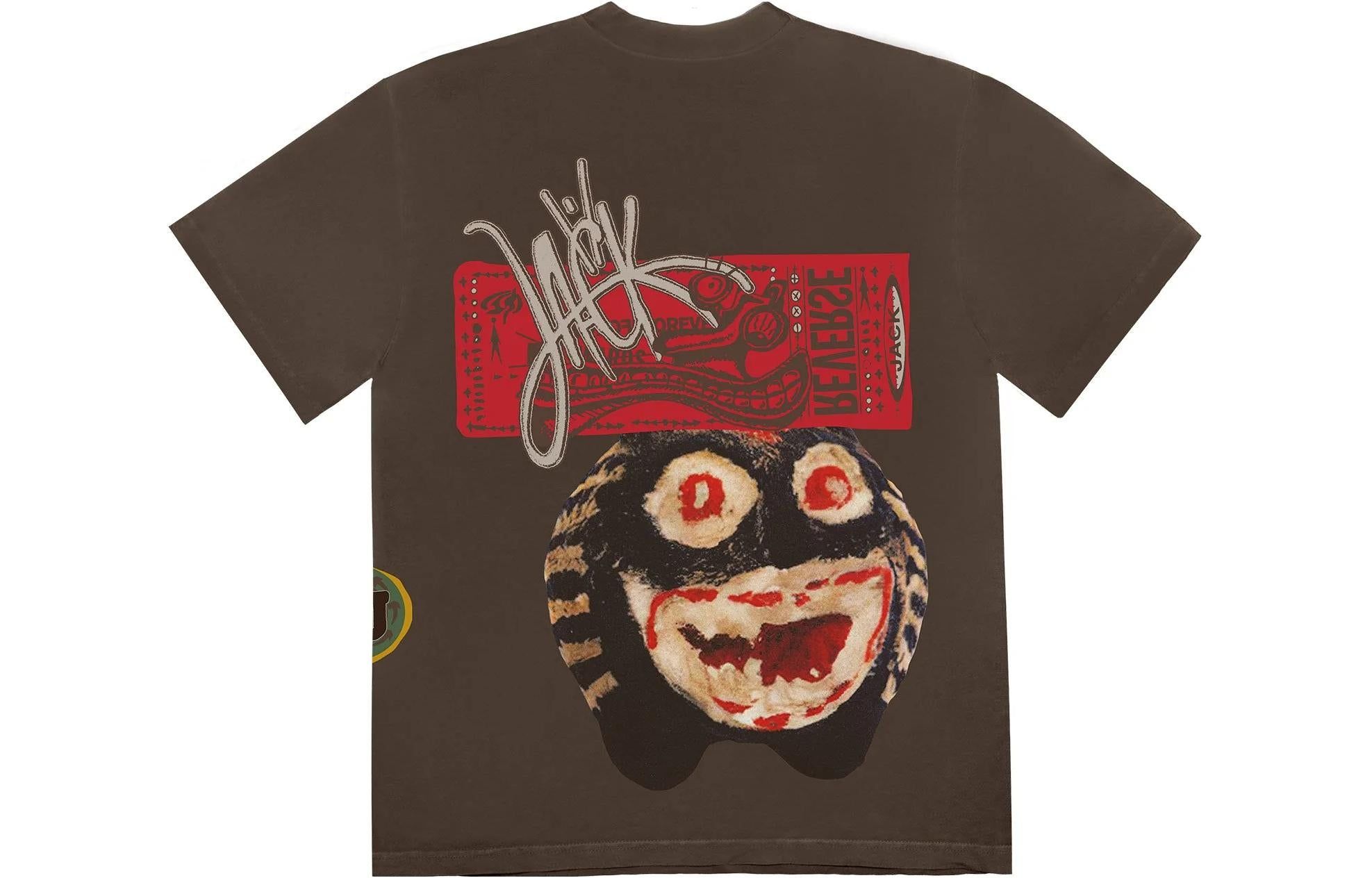 Travis Scott Never Backward T-shirt 'Brown' CJFN-SS88 sold by KicksCrew product image thumbnail 2