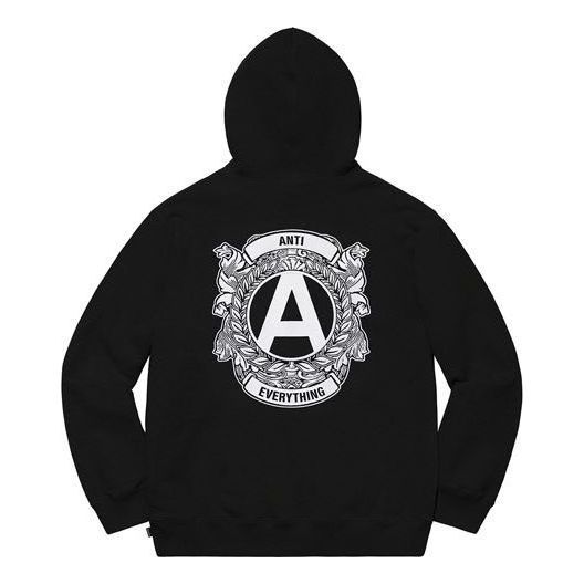 Supreme Anti Hooded Sweatshirt 'Black White' SUP-FW20-344 sold by KicksCrew product image thumbnail 2