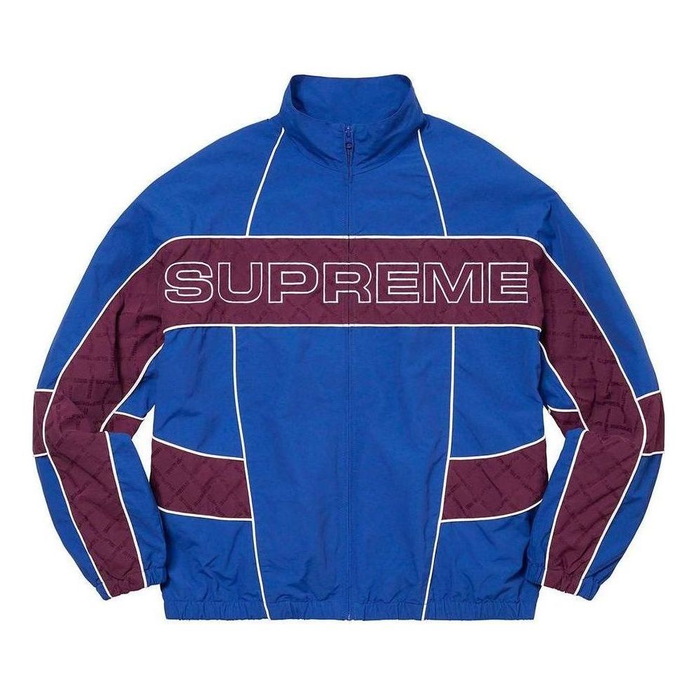 Supreme Jacquard Panel Track Jacket 'Blue Purple' SUP-FW22-051 sold by KicksCrew