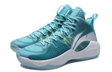Li-Ning Combat High 'White Blue Green' ABAR059-2 sold by KicksCrew