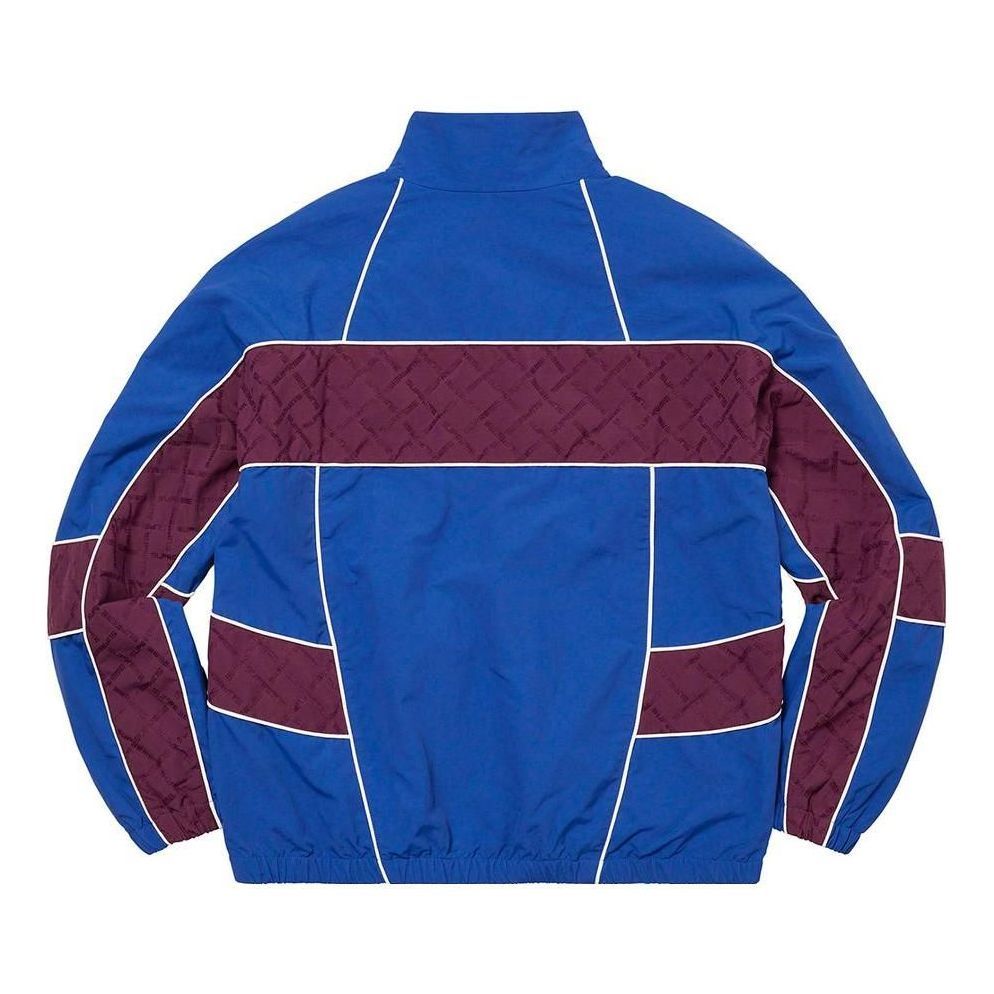 Supreme Jacquard Panel Track Jacket 'Blue Purple' SUP-FW22-051 sold by KicksCrew product image thumbnail 2