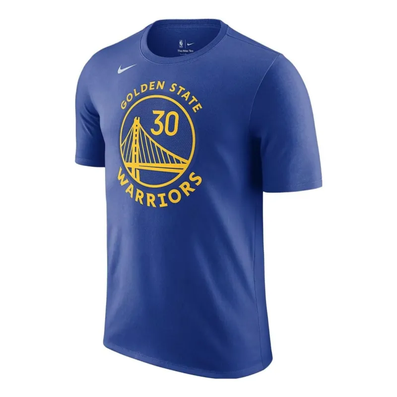 Nike x NBA Golden State Warriors T-shirt 'Blue' DR6374-496 sold by KicksCrew