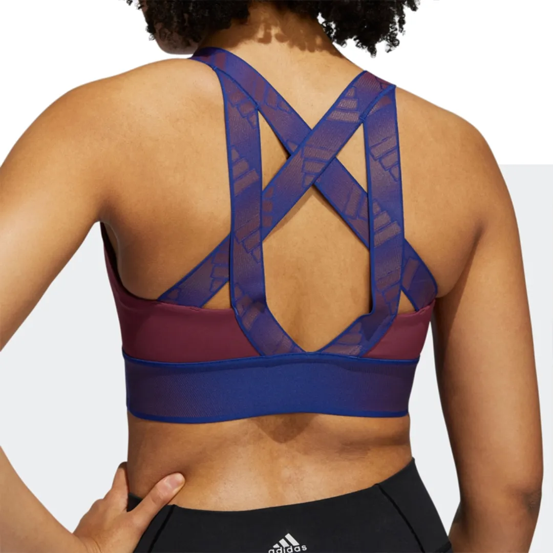 (WMNS) adidas Believe This Medium-Support Workout Bra 'Copper Blue' GR8080 sold by KicksCrew product image thumbnail 3