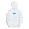 KITH Hebrew Script Box Logo Hoodie 'White' KHM030261-101 sold by KicksCrew