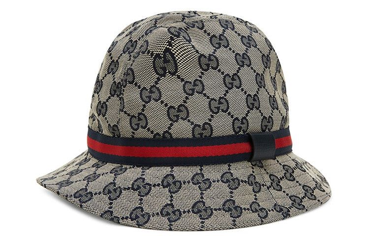 (PS) Gucci GG Canvas Fedora With Web 'Beige Blue' 411790-4HD09-2168 sold by KicksCrew product image thumbnail 2