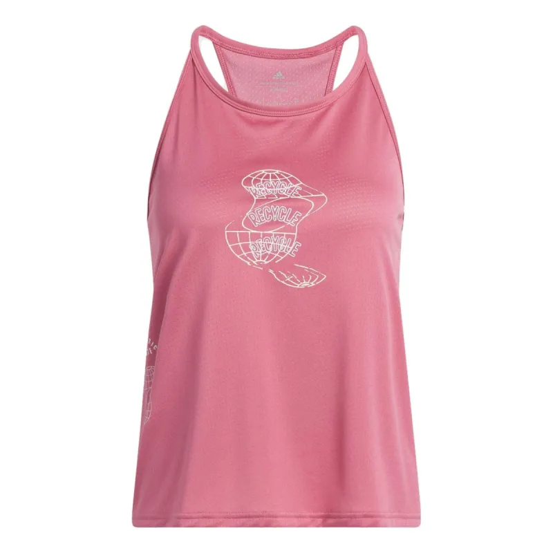 (WMNS) adidas Run for the Oceans Tank Top Asia Sizing 'Red' HZ6006 sold by KicksCrew