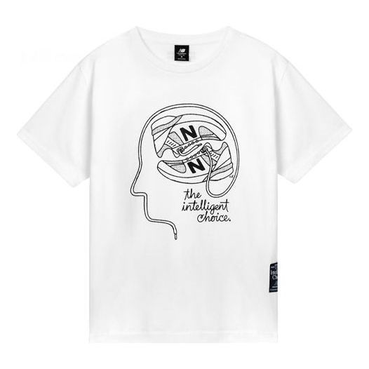New Balance Athletics Delorenzo Shoe Feminina Tee 'White Black' AMT11519-WT sold by KicksCrew
